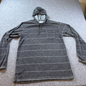 Men's BILLABONG Gray LONG Sleeve Hoodie Sweat Shirt size Large Skater